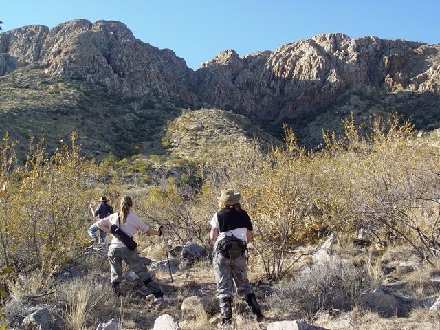 Steady climb towards the Confluence