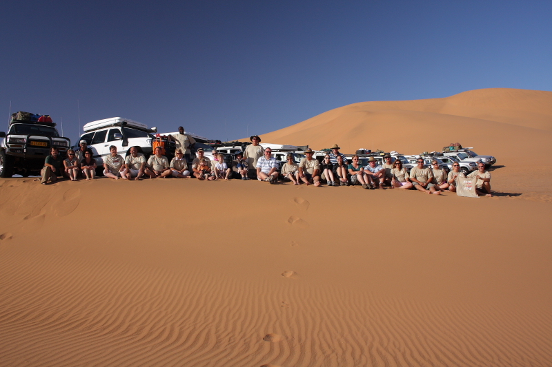 Group at confluence the next morning