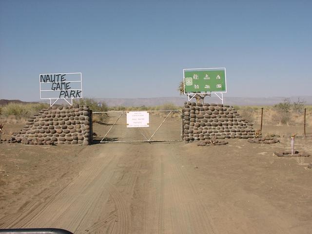 Gate to Naute Game Park