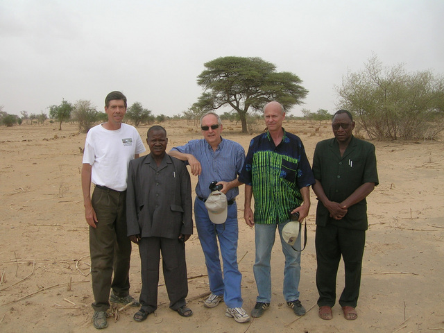 L to R: Gray Tappan, Larwanou Mahamane, Chris Reij, Peter Wright, Adama Toudou