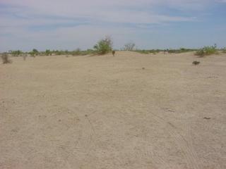 #1: The Confluence including tire tracks where we maneuvered the vehicle to get the zeros