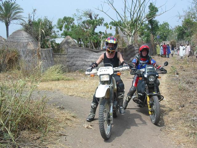 Babsi and Armin at the nearby village