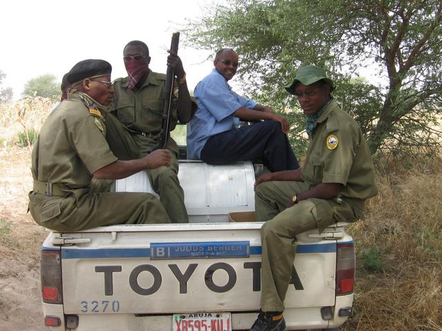 The park rangers and Abdullahi