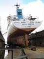 #2: The "Nova Scotia" in drydock at Rotterdam