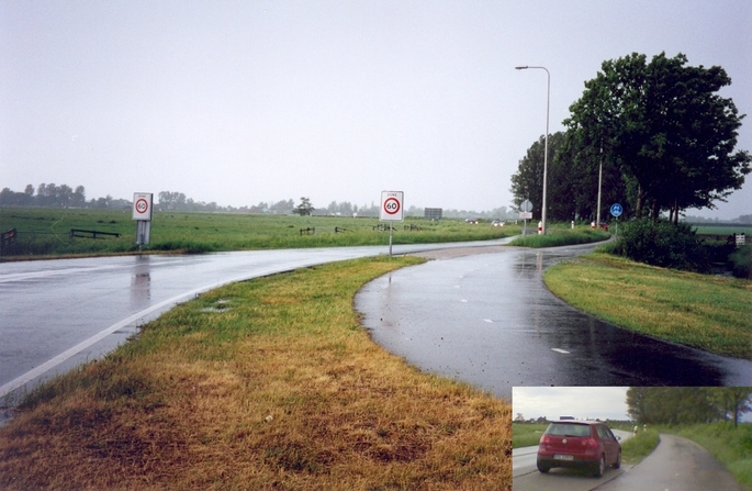 View towards N from the confluence and my parking place