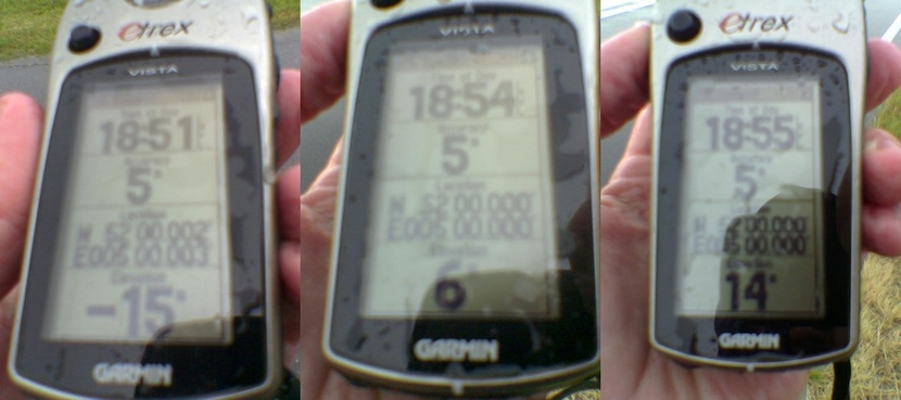 GPS readings