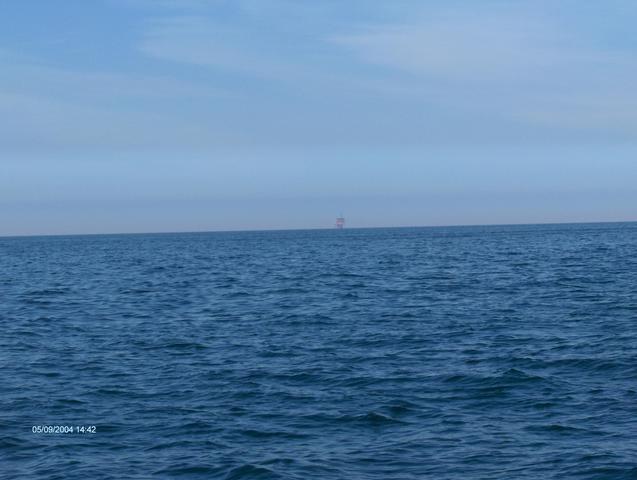 Looking to the North; an offshore platform