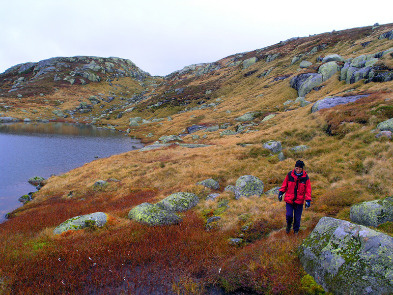 Walking around one of the many lakes