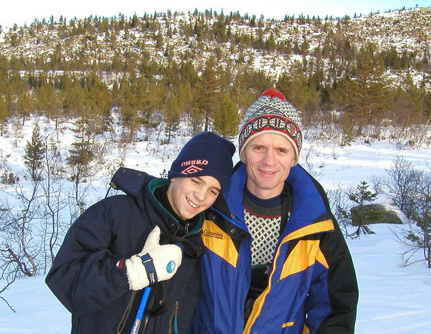 Very happy at the point: Fredrik and Terje