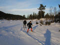 #3: Fredrik and Hans skiing towards the confluence