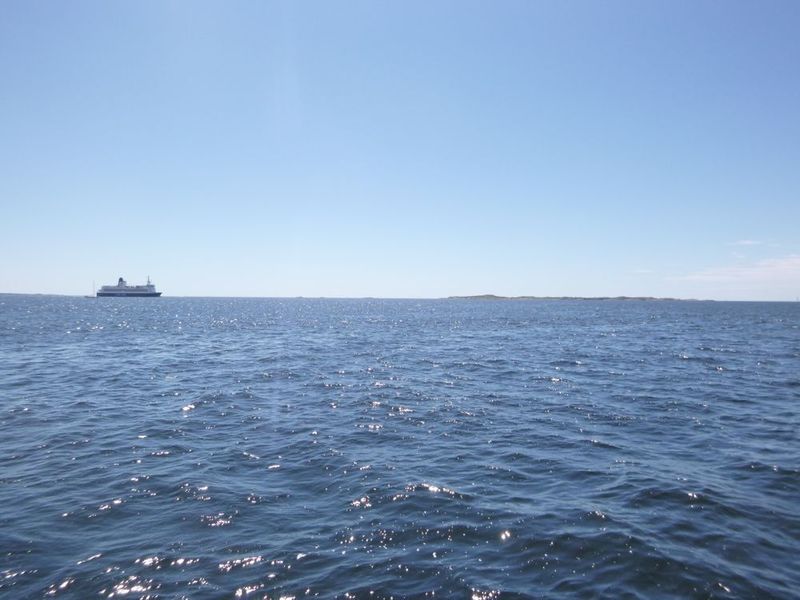 Southerly view from confluence point with the Color Line ferry COLOR VIKING coming from Strömstad heading northwest towards Sandefjord 