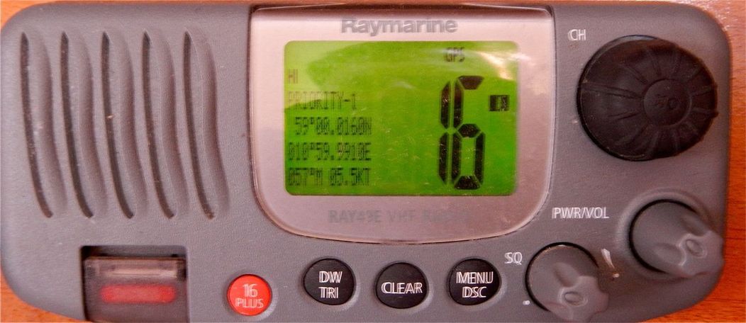 GPS position on VHF radio