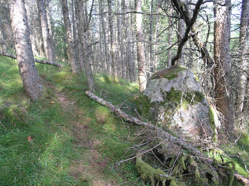 Boulder near the point