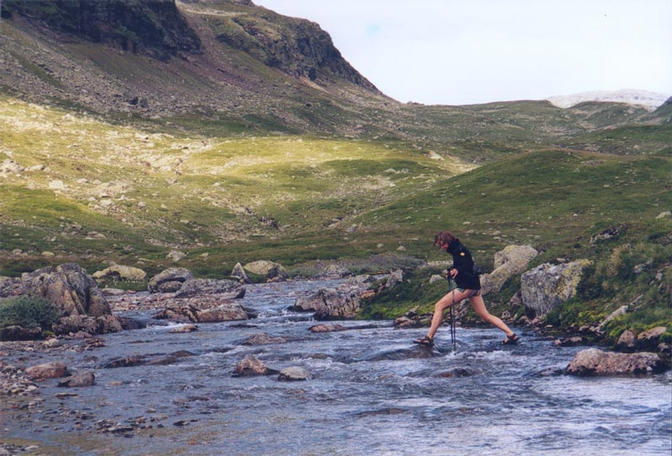 crossing one of the rivers branches