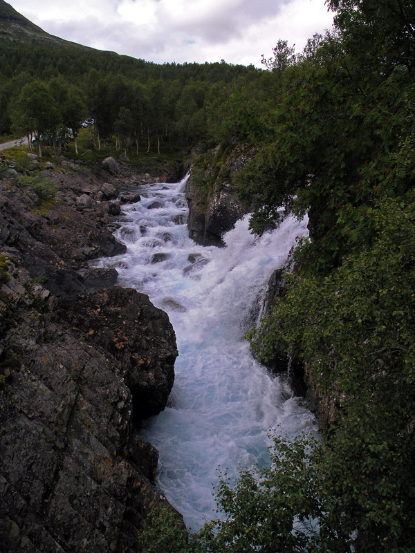 View from the bridge where the hiking paths start