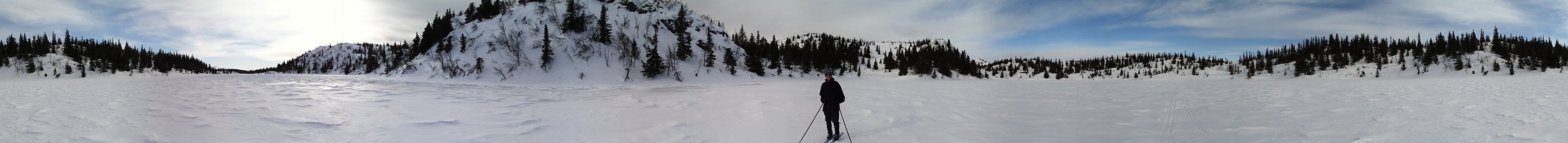 Panoramic view of the confluence at Austmannbuitjønn