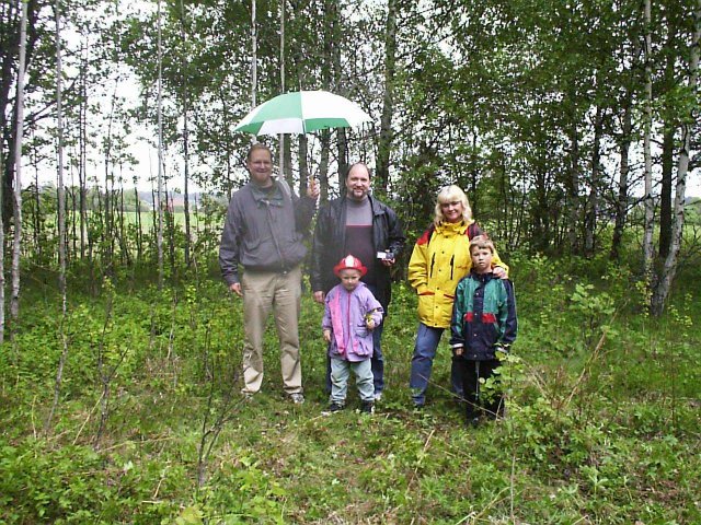 Erik, Odd-Wiking, Lars, Liv and Odin at the confluence