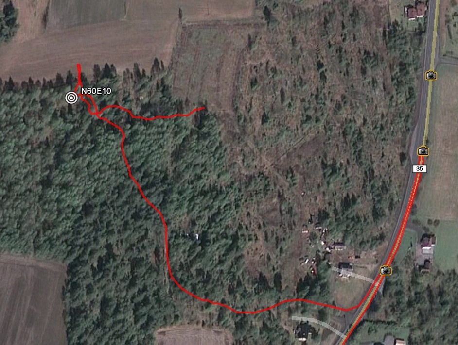 Google Earth track log