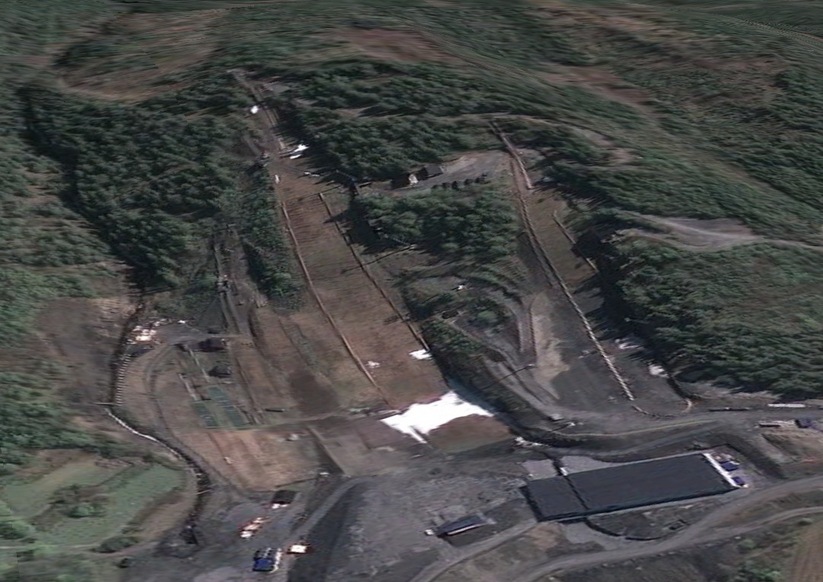 Vikersund as seen by Google Earth last year