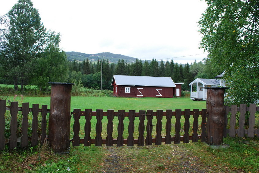 Gate with houses