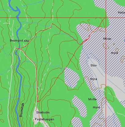 Map with OziExplorer track