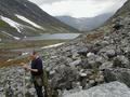 #4: Hein at the confluence. View down the valley north.