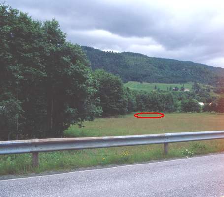 The confluence from the road