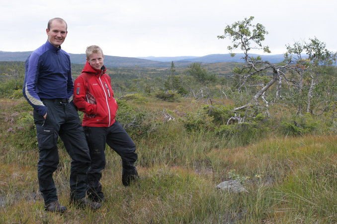 Daniel and Friederike at confluence 63°N 11°E