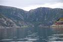 #3: To the SE the small fjord Paulen (the Pond). The road is visible to the right, after it has climbed from sea-level up to 76 moh.