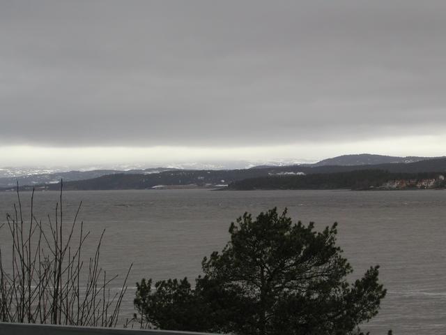 The confluence up in the hills across the fjord