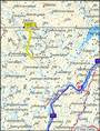 #10: Overview map. We had to pass a protected nature reserve on our way.