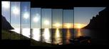 #9: midnightsun, seen between 06:00pm and 01:00am from Bunesvika, 3km south-west of the confluence