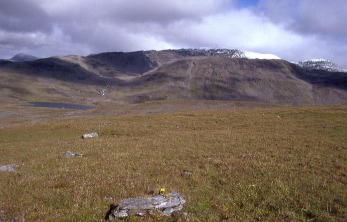 CP 69°N 20°E on top of the Dolpen, seen from 3.8 km south-west