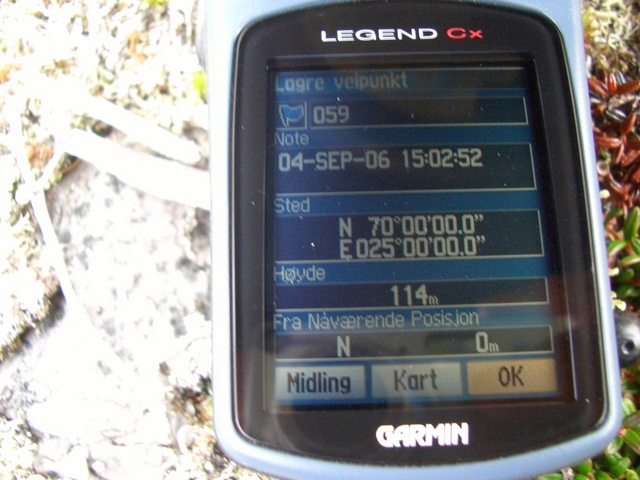 GPS reading