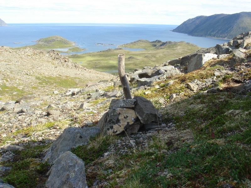 Point Position in View North / Der Schnittpunkt in nördlicher Richtung gesehen.