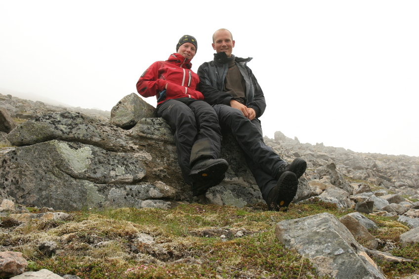 Friederike and Daniel at confluence 71°N 26°E