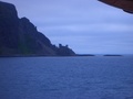 #9: Monumental rock formations just before arriving at Kjøllefjord.