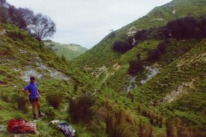 #1: Looking back along our approach to show the typical Taranaki/King Country hill farmland