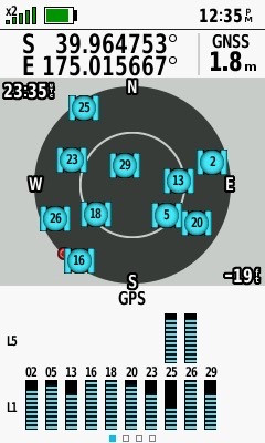 My GPS receiver, 4.15km from the point