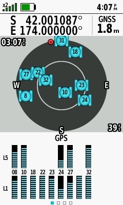 ‘Half zeros’: 174 Degrees East, 121m past 42 Degrees South