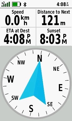 My GPS receiver, 121m South of the point