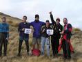 #2: Murray Ellis, Peter Arthur, Paul Arthur, Sally Brodie, Joseph Kerski, and Roger Palmer celebrate their ascent to 45 South 169 East!