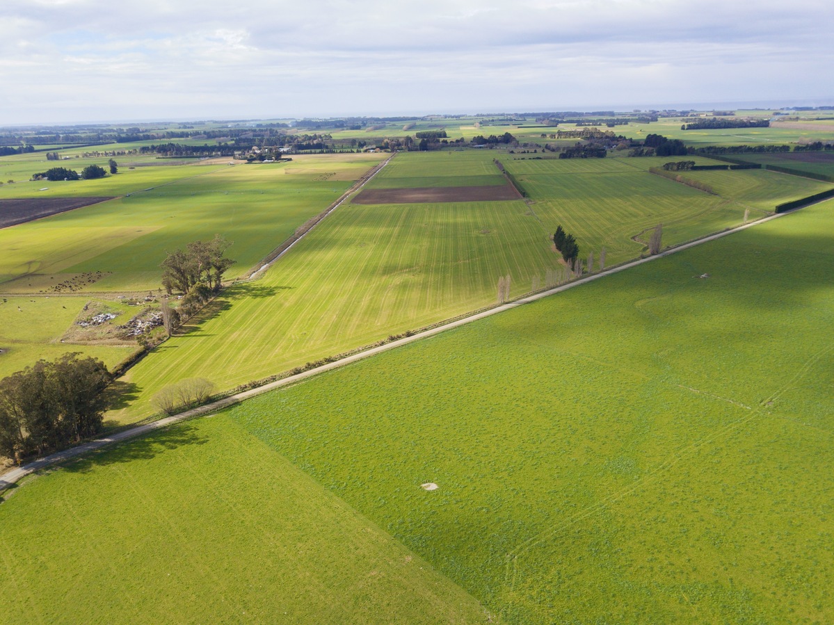 View East, from 120m above the point