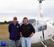 #7: The author (L) and Mike the pilot (R)