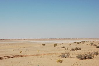 #1: General view of the Confluence at 21N 58E at the flag and the view towards North