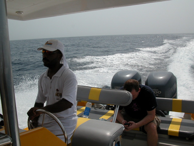 Captain Saheem crusing at 50 km per hour