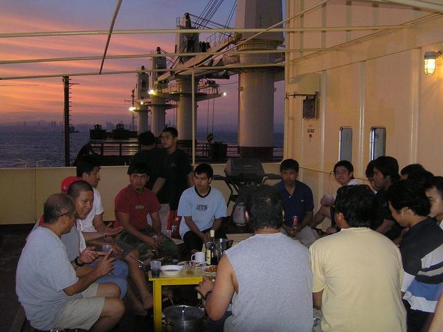 A barbecue party off Panama City