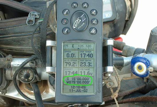 Photo of GPS mounted to my motorcycle