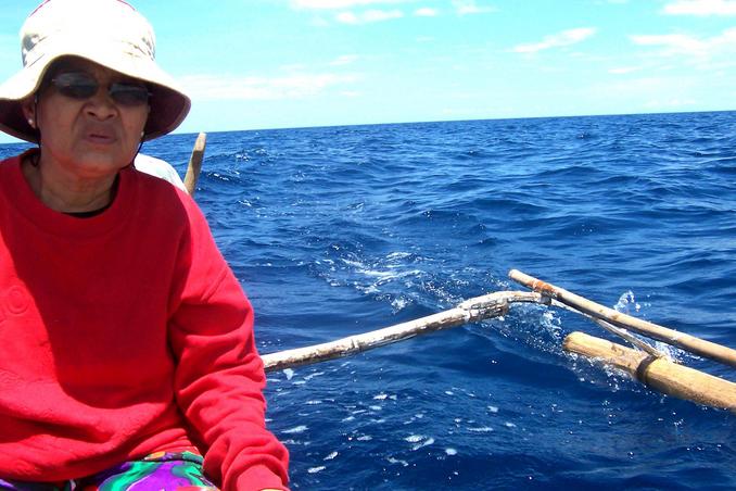 Santah a bit scared knowing that the area is about 400 fathoms deep on flimsy boat