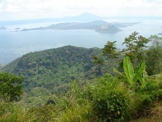 #1: View of the Taal volcano from Tagaytay, Point is just over the back of island volcano.